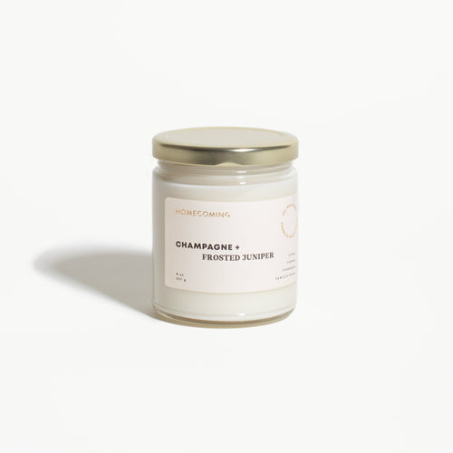 Champagne + Frosted Juniper Candle
