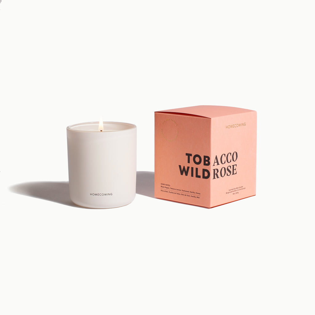 Tobacco Wild Rose Candle