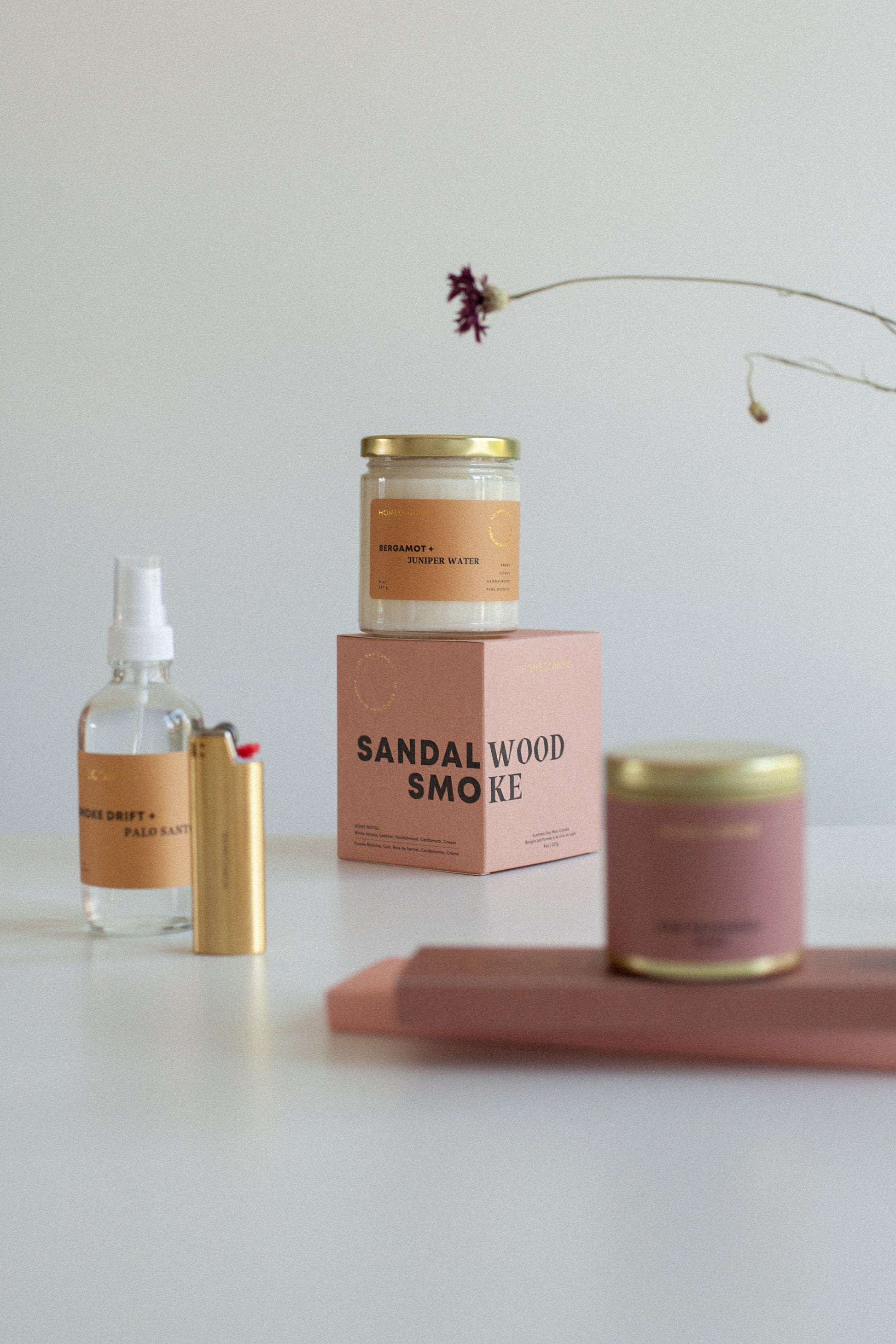 Smoke Drift + Palo Santo Candle
