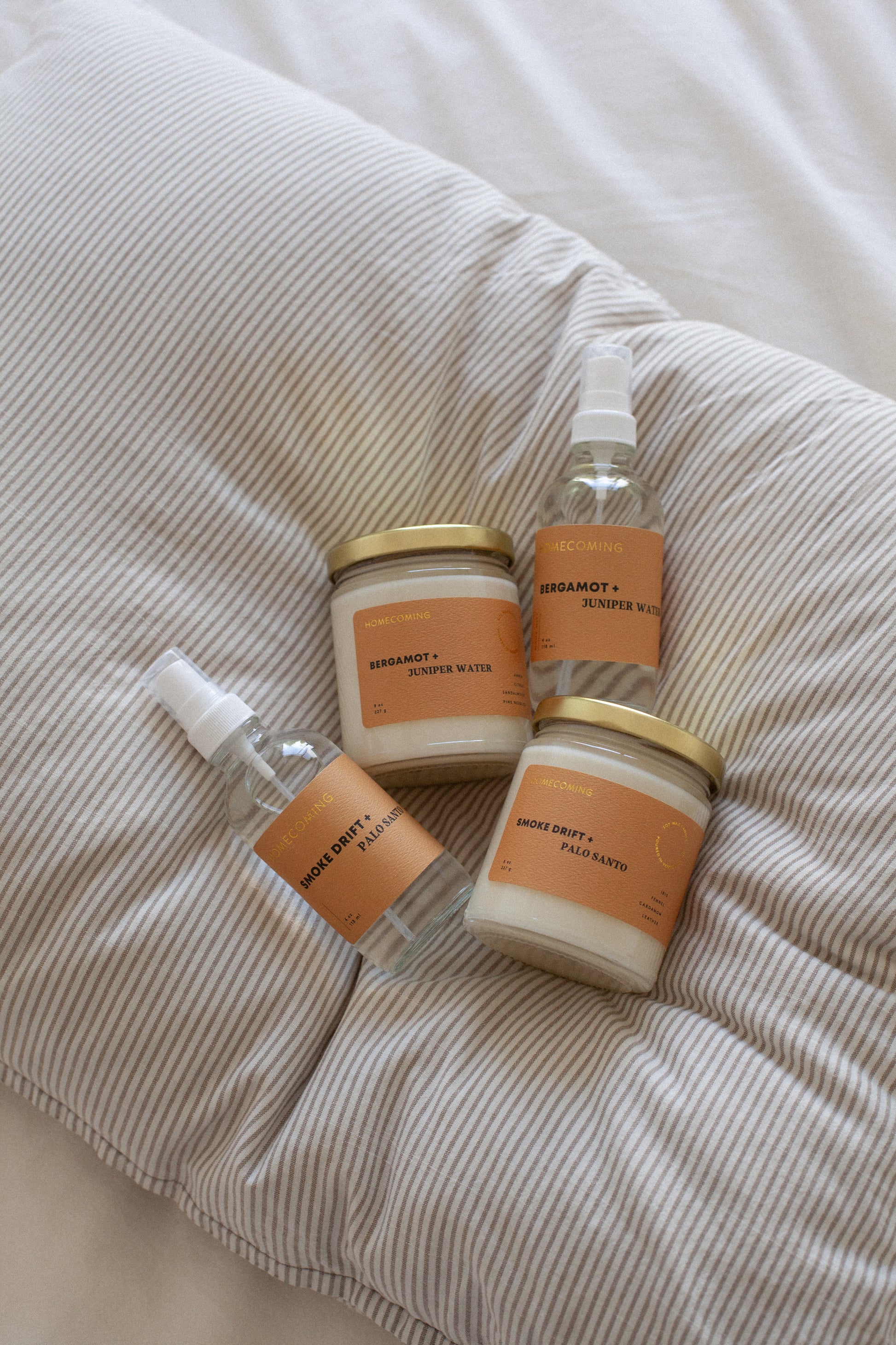 Bergamot + Juniper Water Candle