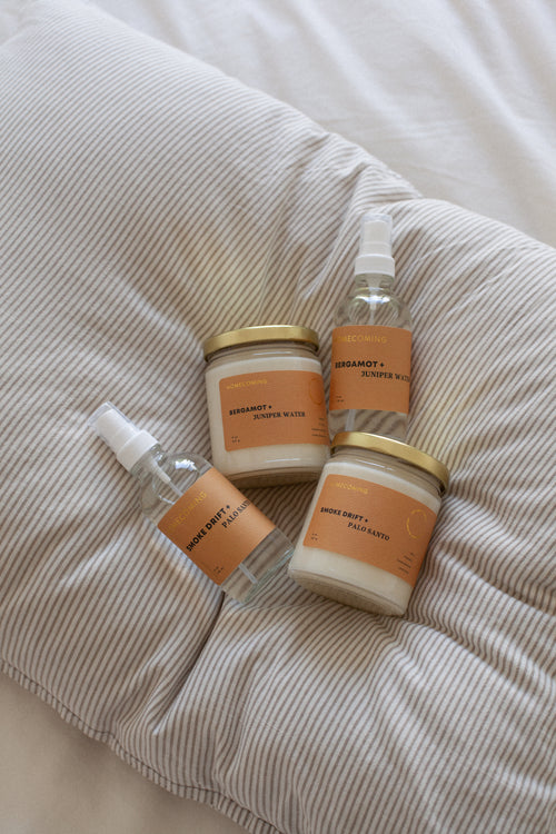 Bergamot + Juniper Water Candle