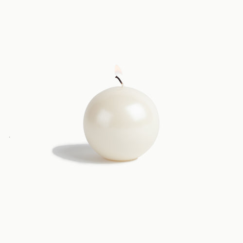 Sculptural Pearl Candle