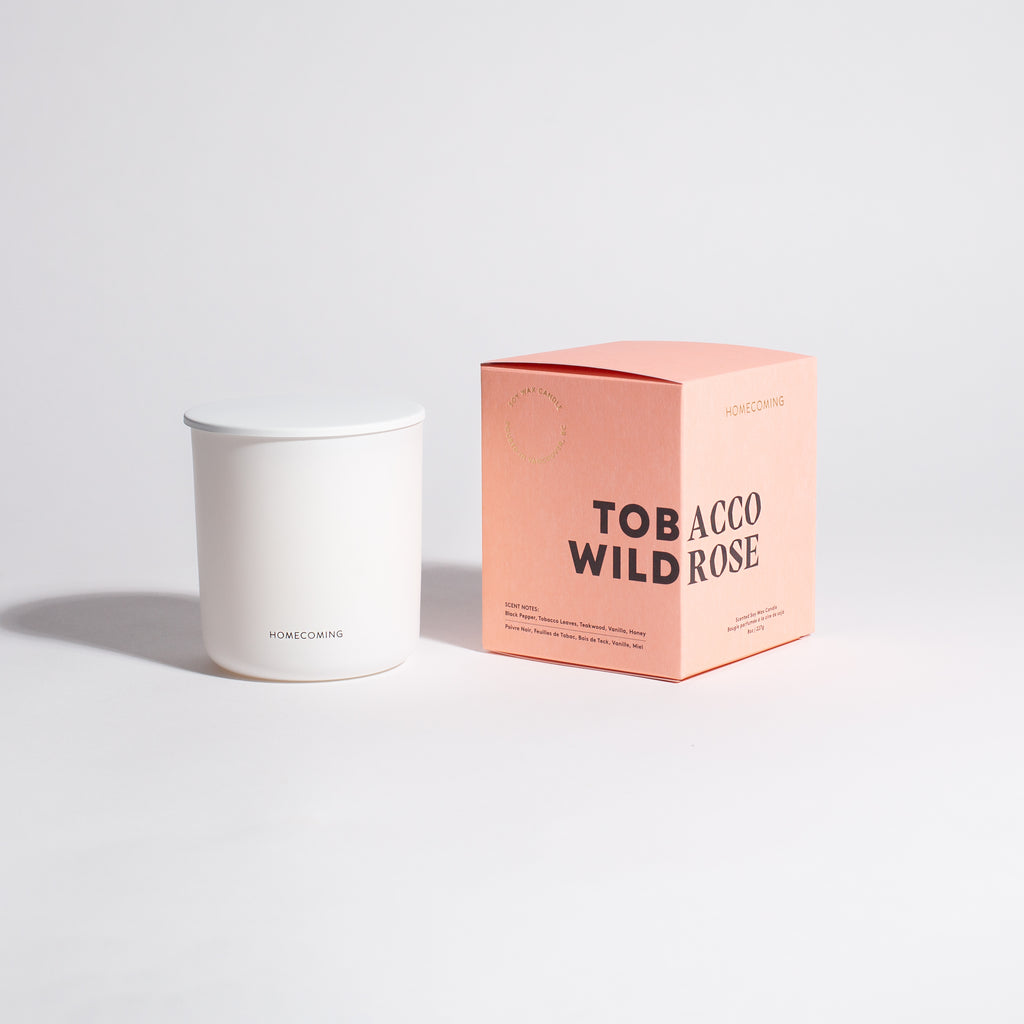 Tobacco Wild Rose Candle